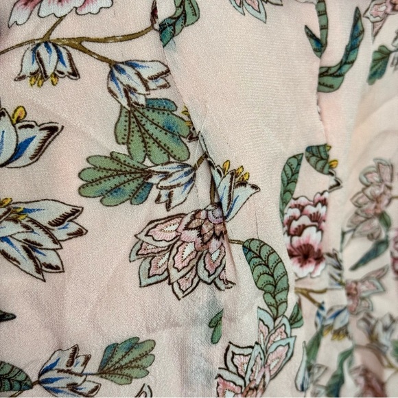 For Love & Lemons Floral Aurora Bee Balm Print Mini Ruffle Dress Size S - Picture 9 of 9